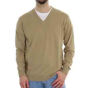 MAGLIA SCOLLO V BEIGE